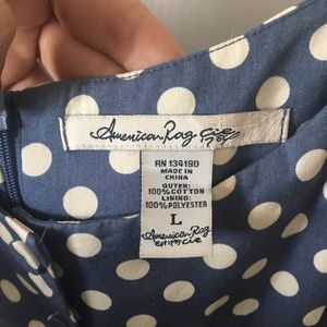 Blue Polka Dot vintage style American rag dress